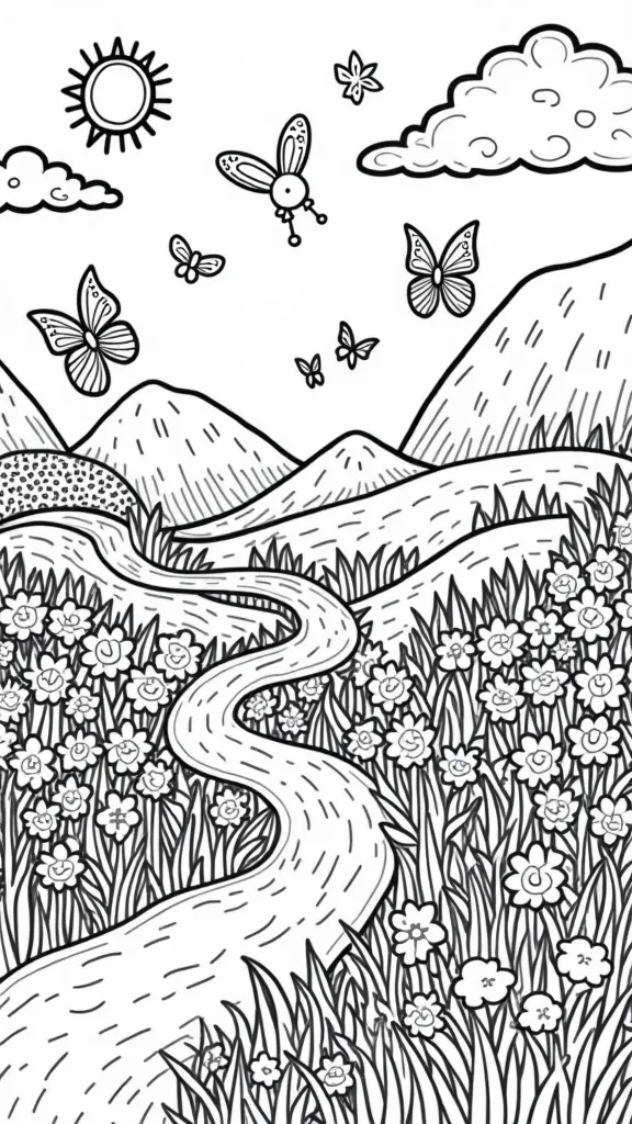 kindergarten spring coloring pages